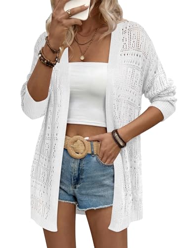 Zeagoo Womens 2026 Summer Crochet Cardigan Sweaters...