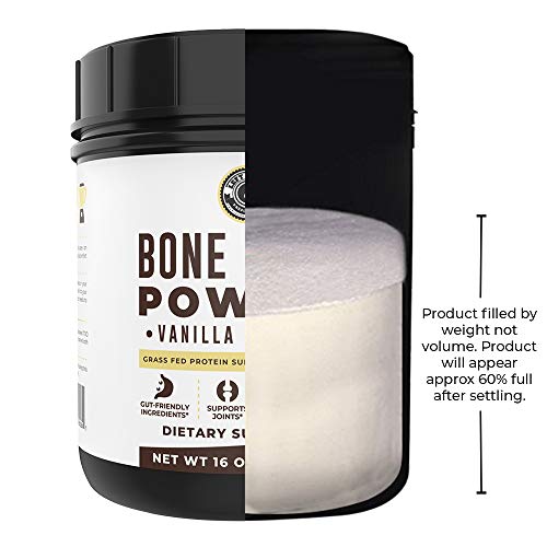 Image of Bone Broth Protein Powder From Grass Fed Beef, Vanilla, 16oz