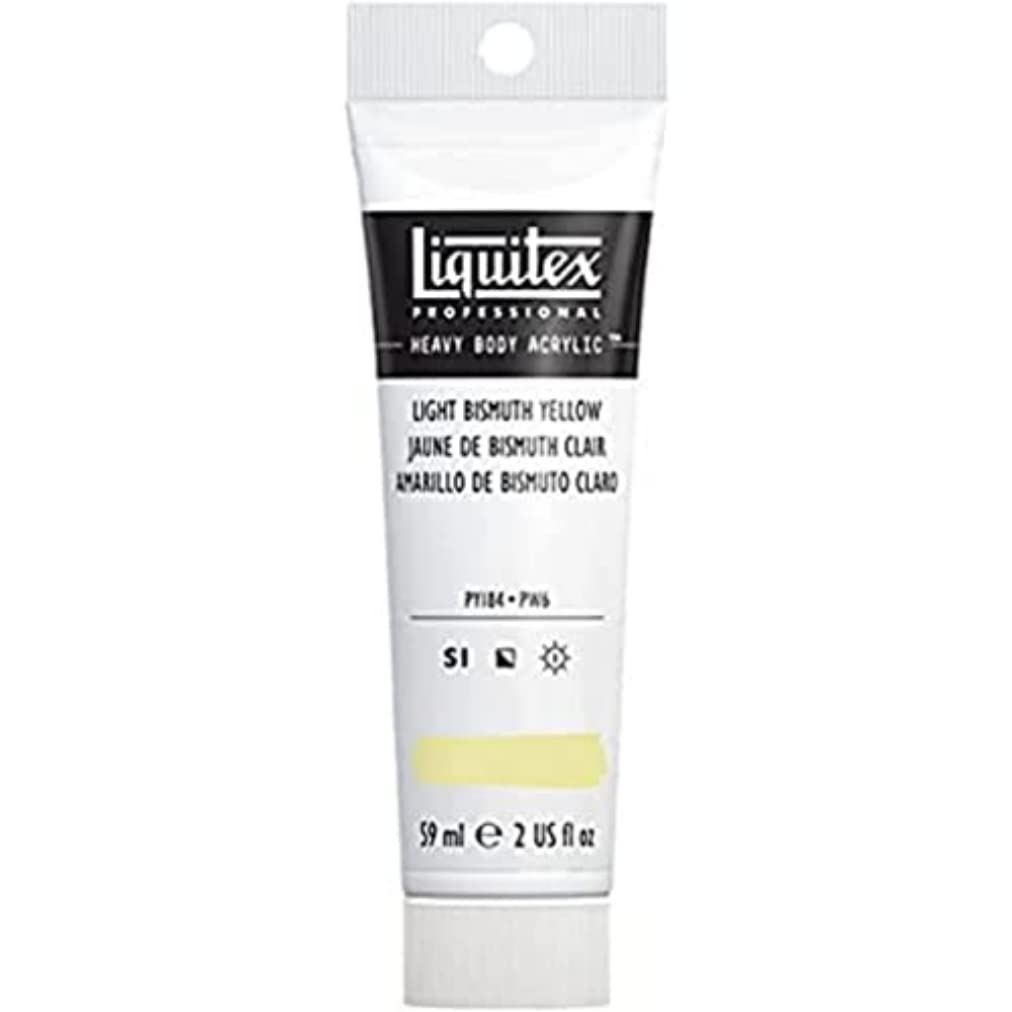 Liquitex 1045156 Professional Heavy Body Acrylic Paint in Artist Quality with Excellent Light Fastness in Butter Consistency, 59 ml Tube - Light Yellow