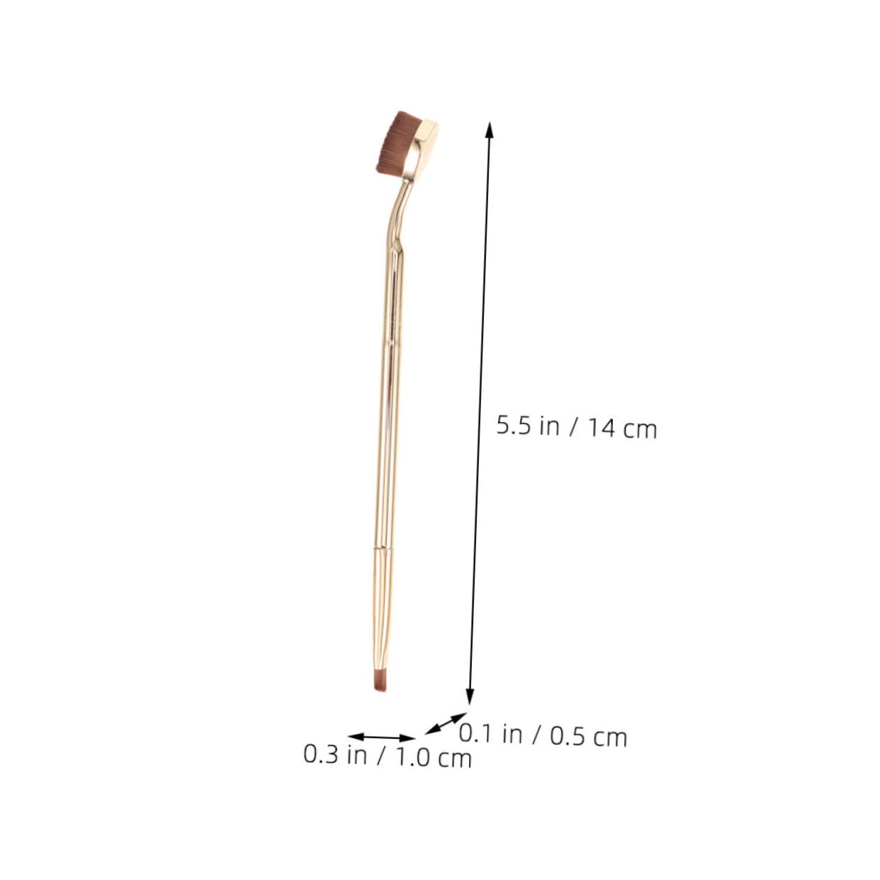 NIYANGLE 4pcs Double Ended Concealer Brush for Makeup Application Durable Eye Brush for Powder Liquid Products for Beginners Professionals