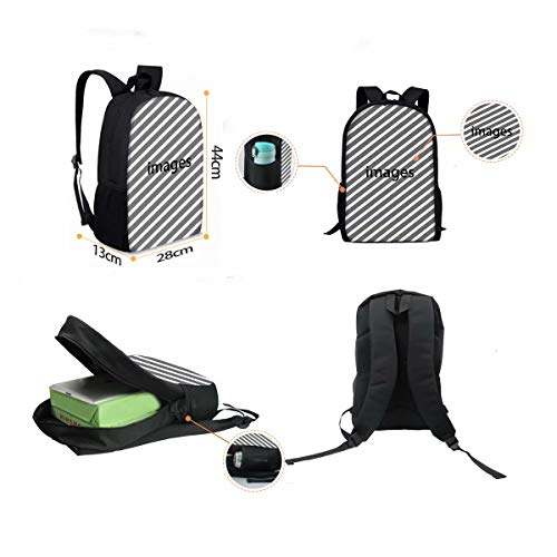 Beauty Collector Animal Scool Backpack Set Kids Hippo Backpack with Lunch Box Bag Pencil Case Bookbag Set2