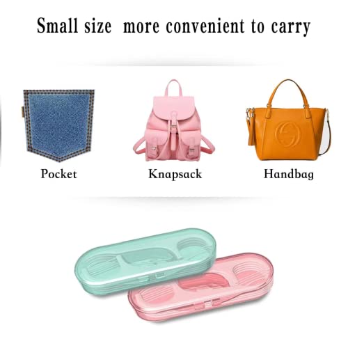 Dental Floss Case Travel Floss Professional Toothpicks Sticks Dental Floss Picks 40 Picks Threader Flosser With 4 Storage Cases, Flossing For Family,Hotel,High Toughness Travel #TOP3