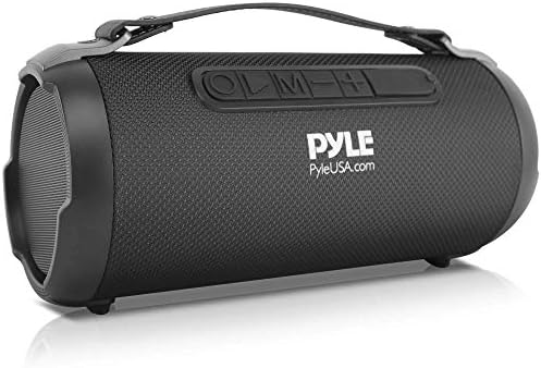 Pyle Wireless Portable Bluetooth Boombox Speaker - 200 Watt Rechargeable Boom Box Speaker Portable Music Barrel Loud Stereo System With AUX Input, MP3/USB/SD Port, Fm Radio, 4" Tweeter - PBMSPG1BK