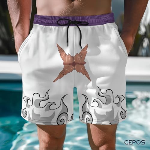 Men's Swim Trunks with Movie Print Quick Dry Swimsuits Board Shorts with Pockets Summer Gifts2