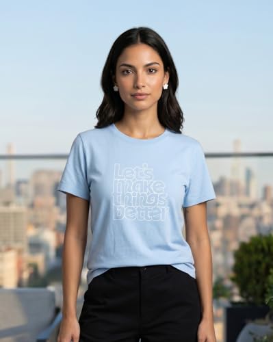 Image of Nobero Women's Graphic Printed T-Shirt | Regular Fit 180 GSM Cotton Tee for Women | Comfortable Round Neck Casual Wear