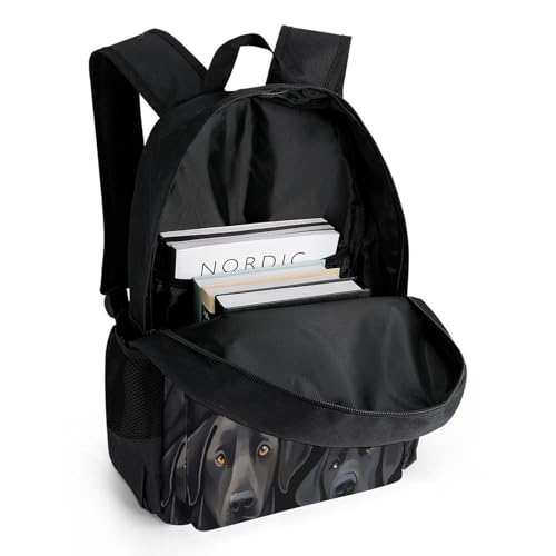 Labrador Lab Dogs Travel Backpack Casual Daypack Shoulder Bag with Adjustable Shoulder Straps for Men Women4