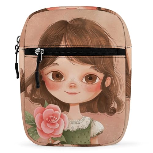 Personalized Small Crossbody Bag Water Resistant Messenger Bags Mini Big Eyes Printing SlingBag For Men Women