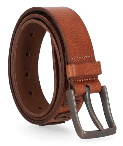 Harley-Davidson Men's H-D Raised Cutout Logo Leather Belt - Dark Brown2