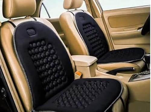 Orthopaedic Comfy Massage Back Black Seat Cover Protector Cushion Car Van Lorry