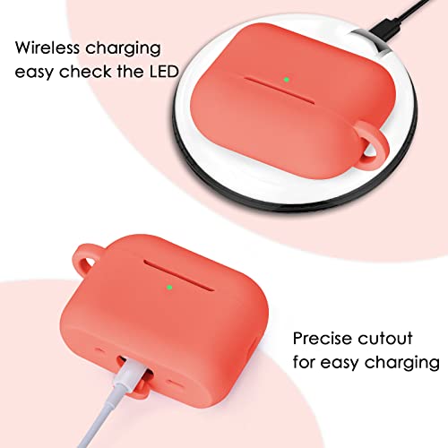 Image of Case for Airpods Pro 1st 2nd Generation - VISOOM Airpods Pro 1 /2 Cases Cover Women Silicone iPod Pro 2 Earbuds Wireless Charging Case Girl Bling Keychain for Apple Airpod Gen Pro 2