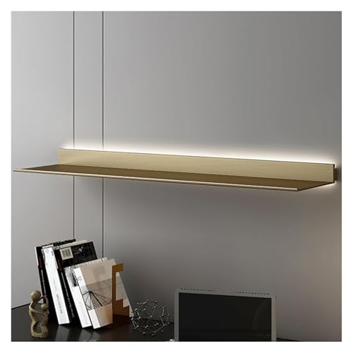 Étagère murale suspendue en métal pour illuminer et organiser votre salon moderne