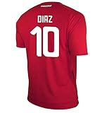 New Balance Diaz # 10 Panama Home Fußball Herren Trikot FIFA World Cup Russland 2018, Herren, Rot, Medium