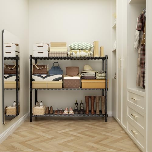 Image of ROOMTEC 3-Tier Wire Shelving Unit,48 inch W*20 inch D*47 inch H,Max Load 1200 lbs