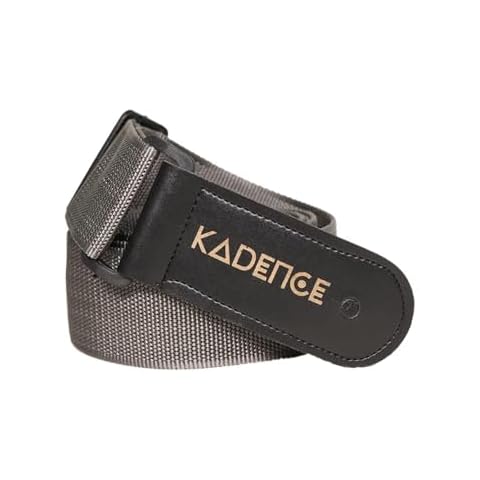 Kadence Guitar Strap for Shoulder Straps for Electric & Acoustics, black, XXXX-Small (Grey) Cover