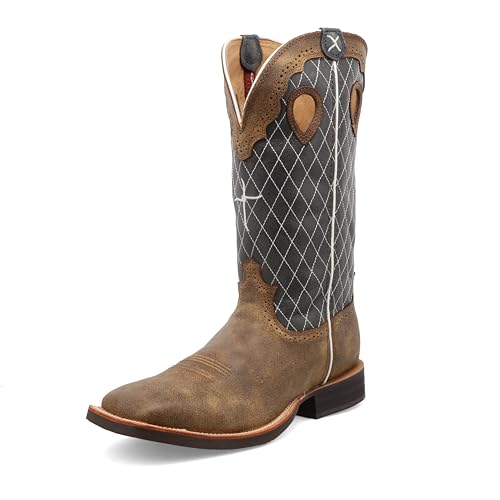 Image of Twisted X Men's 14 inch Pull on Ruff Stock Square Toe Western Boot