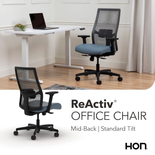 Image of HON Ignition 2.0 ReActiv Ergonomic Office Chair, Lumbar Support, Nimbus