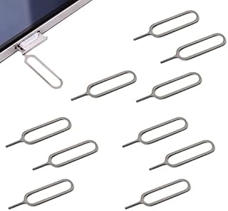 KOKOBASE 10Pcs SIM Card Removal Opening Tool, Tray Eject Pins Needle Opener, Universal Sim Ejector Tool for iPhone, HTC, Samsung Galaxy, Smartphone (10PCS)