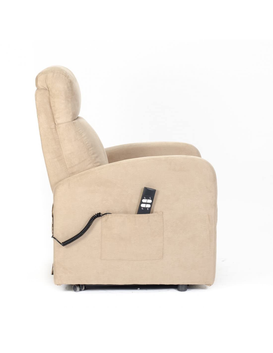 POLTRONE ITALIA Chanel 2 Moteurs Fauteuil releveur inclinable Dispositif Médical 2 Roues siège à Micro-Ressorts Doux fauteuils électriques fauteuils de Relaxation Camel