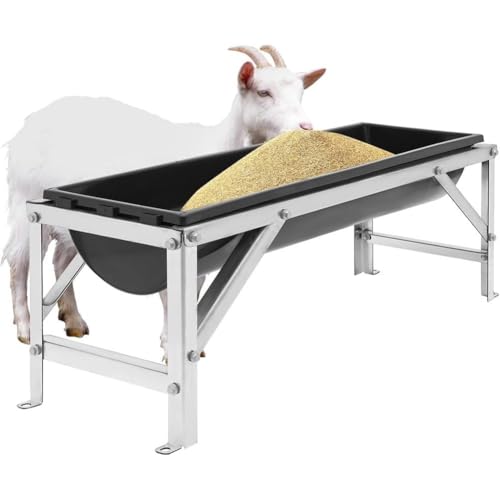 Mangeoire à foin pour bétail et moutons avec support robuste pour grange - 4