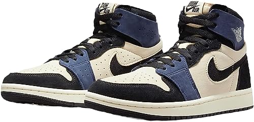 Nike Air Jordan 1 Zoom CMFT Court Purple CT0979-505 Muslin/Blue Blackened EU, Blackened Blue Muslin, 8.5 US