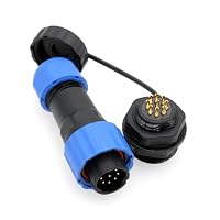 Connettori SD28 Impermeabili IP67 4 Pin - Spina E Presa A Sella Circolari Neri/blu