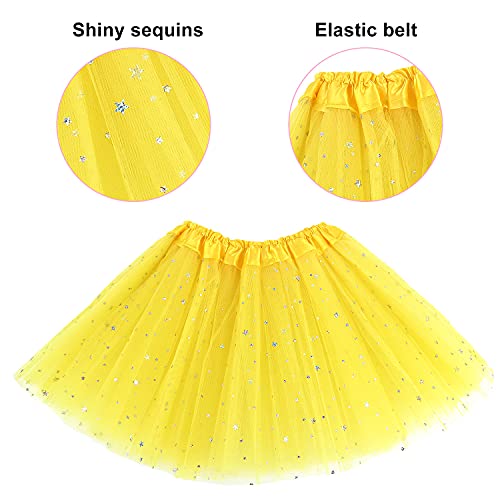 M MUNCASO Ragazze Fata Costume Fancy Dress Up Set di costumi da farfalla Principessa Abito Set di costumi in tulle con ali di farfalla, bacchetta magica e set di cerchietti per bambine 3-8 anni