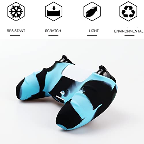 Image of Silicone Skin for Ps5 Controller, 1pc Anti-Slip Shell Cover Case with 10 Joystick Grips for Playsation 5 Controller Wireless Gamepad(PS5 Controller #14)