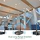 1Mii 3-in-1 Audio Sender Empfänger, Drahtlos Transmitter und 2 Receivers, 2.4G Niedrige Verzögerung, 100m Großer Reichweite von TV/PC zu Aktivlautsprecher/Subwoofer/Stereo, Cinch-Ausgang/-Eingang