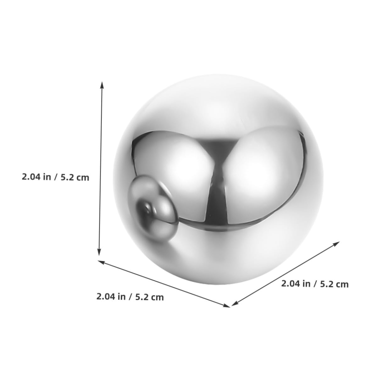 Bolas de Masaje de Acero Inoxidable Diseño Portátil 2 Pares para Relajación Muscular y Ejercicio de Brazos para Uso en Momentos de Descanso