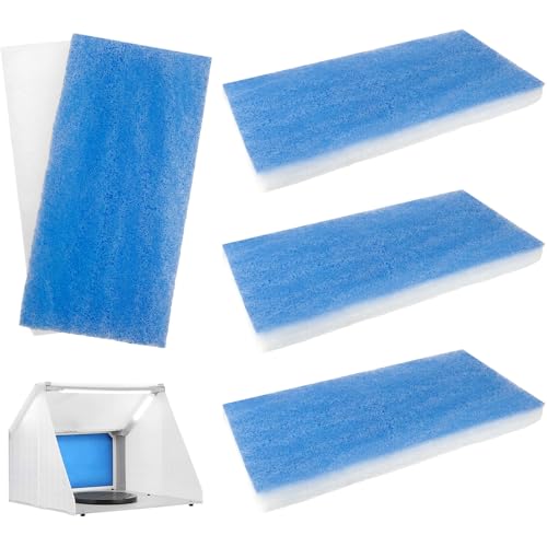Image of 4 Pcs Spray Booth Filters, Replaceable Air Filter Pads for Spray Booth, High-Efficiency Paint Particle Capture, Durable & Portable Airbrush Booth Filter Material