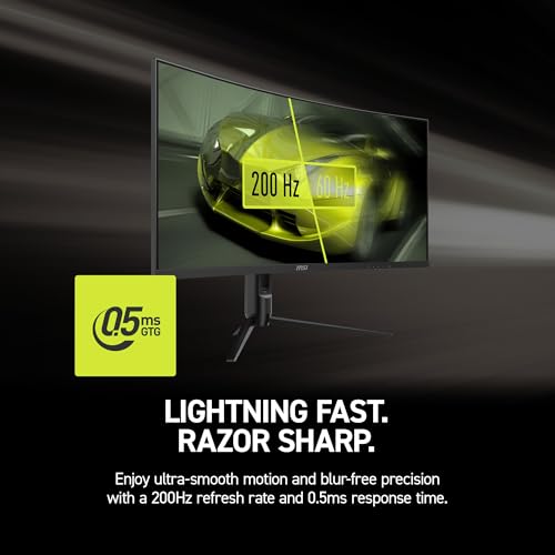 Image of MSI MAG 342CQRF E20 34-Inch UWQHD (1500R) Gaming Monitor, 3440 x 1440 Rapid VA, 200Hz, 0.5ms