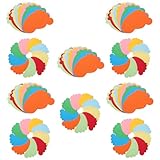 DEARMAMY 90 Stück Bunte Papier Fußabdruck Ausschnitte Vorgestanzt Klassenzimmer Wanddekoration Selbstgemacht Bastelpapier für Lehrer