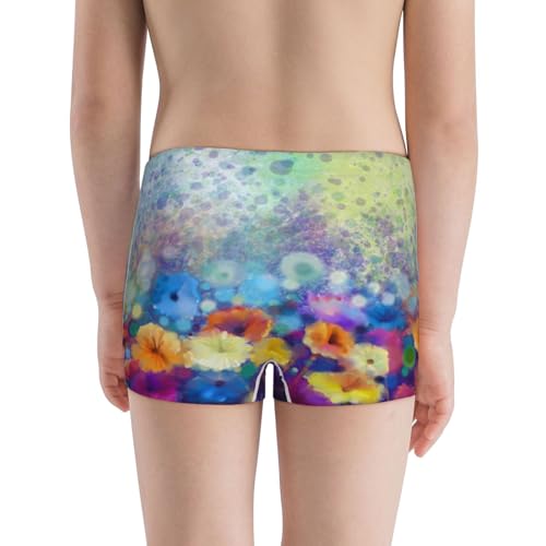 Boys' Cotton Boxer Brief Soft Underwear-Spring Flower Seasonal3