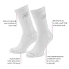 New Balance Unisex 3 Pack Crew Socks, White, L UK #2