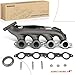 A-Premium Right Exhaust Manifold W/Gasket, Studs & Nuts & Heat Shield Compatible with Chevy, GMC & Cadillac - Silverado 1500 2500 3500, Express, Suburban, Tahoe, Avalanche,Sierra, Escalade & More