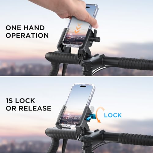 Miracase Bike Phone Holder, [Support Video Recording]