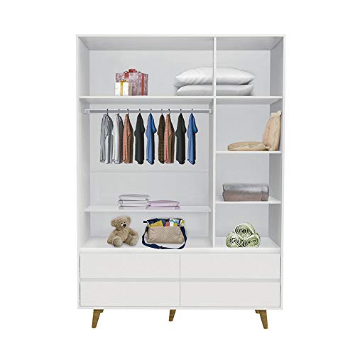 Guarda Roupa Lorena Carolina Baby Branco Fosco