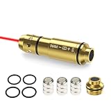 Dry Fire Training Cartridge for Shooting Practice, Red Beam Bullet with Rubber Snap Cap and...