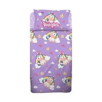 Bunnikins & Clover Set Lenzuola Letto Singolo Bambini – Unicorno Rosa, 3 Pezzi, Tasca Profonda 40cm, Morbido - 3