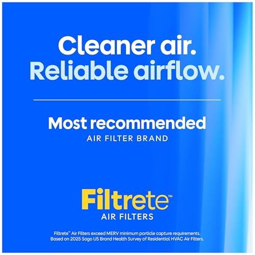 Image of Filtrete 14x30x1 Air Filter, MERV 13 MPR 1900, Allergens, Bacteria, Viruses & Air Pollutants, 3-Month AC /Furnace Filters, Cleaner Air Reliable Airflow, 6 HVAC Filters(Act Size 13.81x29.81x0.78 in)