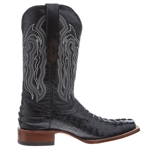 Men's Black Caiman Tail Print 12in Black Top4