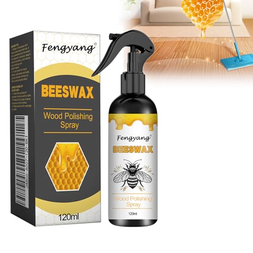 Fengyang® Natürliches Bienenwachs-Spray, Polierspray für Möbelböden, Schützende Pflegeformel Mit Reinem Bienenwachs, für Holz, Leder und Möbelpolitur