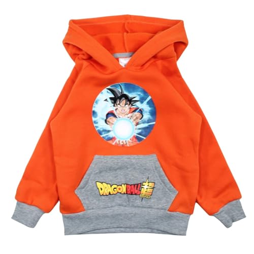 Disney Sweat con Capuche Niños Dragon Ball Z Sudadera, Naranja,