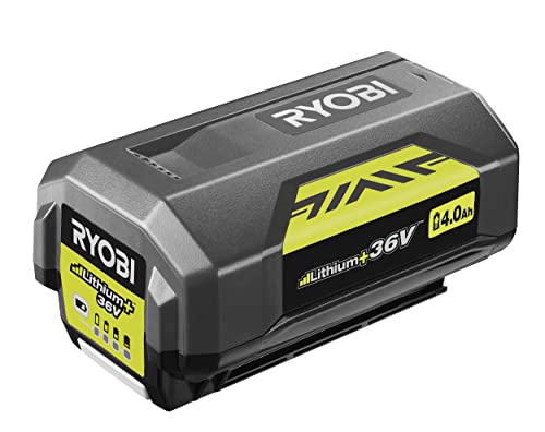 RYOBI - 1 Batterie Lithium+ 36V Compatible avec Tous les Outils de Jardinage 36V Max Power - 4,0 Ah - Gestion Individuelle de Charge/Décharge des Cellules et Énergie Régulée - BPL3640D2