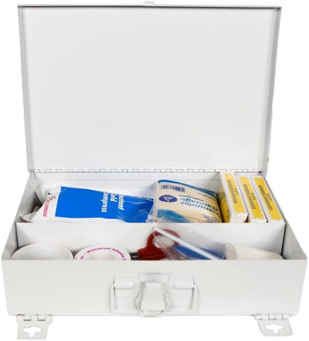 Miniatura 3 de GEMPLER'S Kit de primeros auxilios para el lugar de trabajo/oficina de tamaño comercial para 25 personas - Viene con caja de almacenamiento de alta