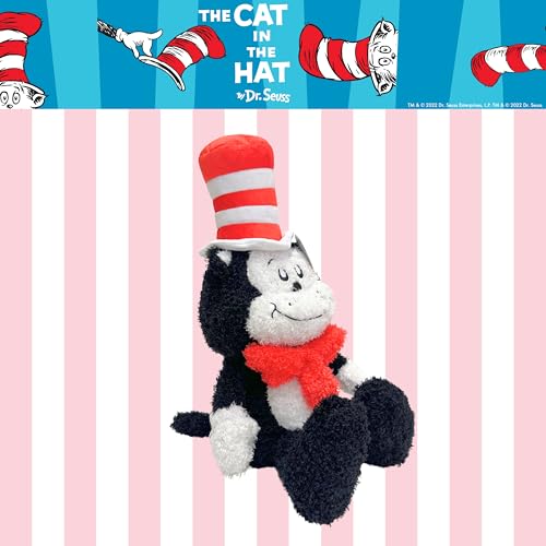 Image of Dr. Seuss Cat in The Hat Bedding Weighted Cuddle Pillow - 3lb Soft Plush & Cozy Pillow for Comfort, (Officially Licensed Product) By Franco Calm