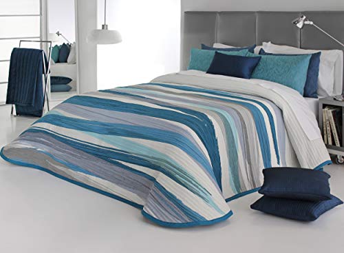 Reig Martí Colcha de Verano Beyker (Azul, Cama 150 cm.)