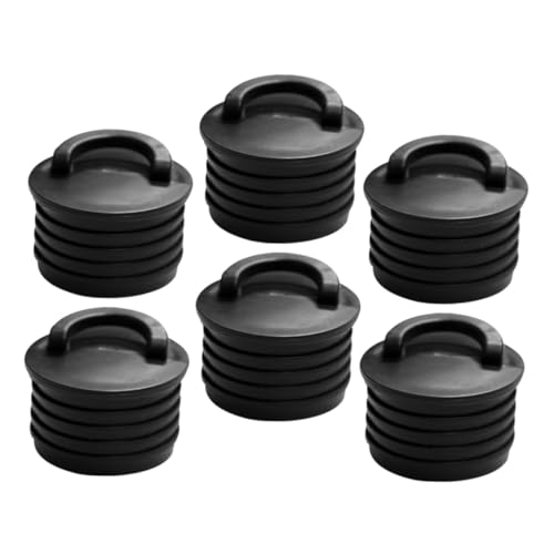 Alipis 6 Piezas Tapones de Caucho para Kayak Kit de Enchufes de Drenaje Impermeables Compatibles con Botes y y Resistentes para Autovaciado Fácil y Transporte Práctico