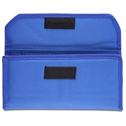 Image of Cheque Book Card Pouch| Passbook & Document Safe Bag | Multi Pocket Expanding Zip Holder for Travel, Office, Locker Key, Photo Slots, Credit /Debit Card Slots | Men & Women (Blue)