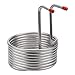 Serpentin enfriador de mosto de inmersion, acero inoxidable, cerveza, refrigerador, bobina de vino, máquina de fabricación de mosto enfriador de mosto de cerveza doméstica, fácil de limpiar